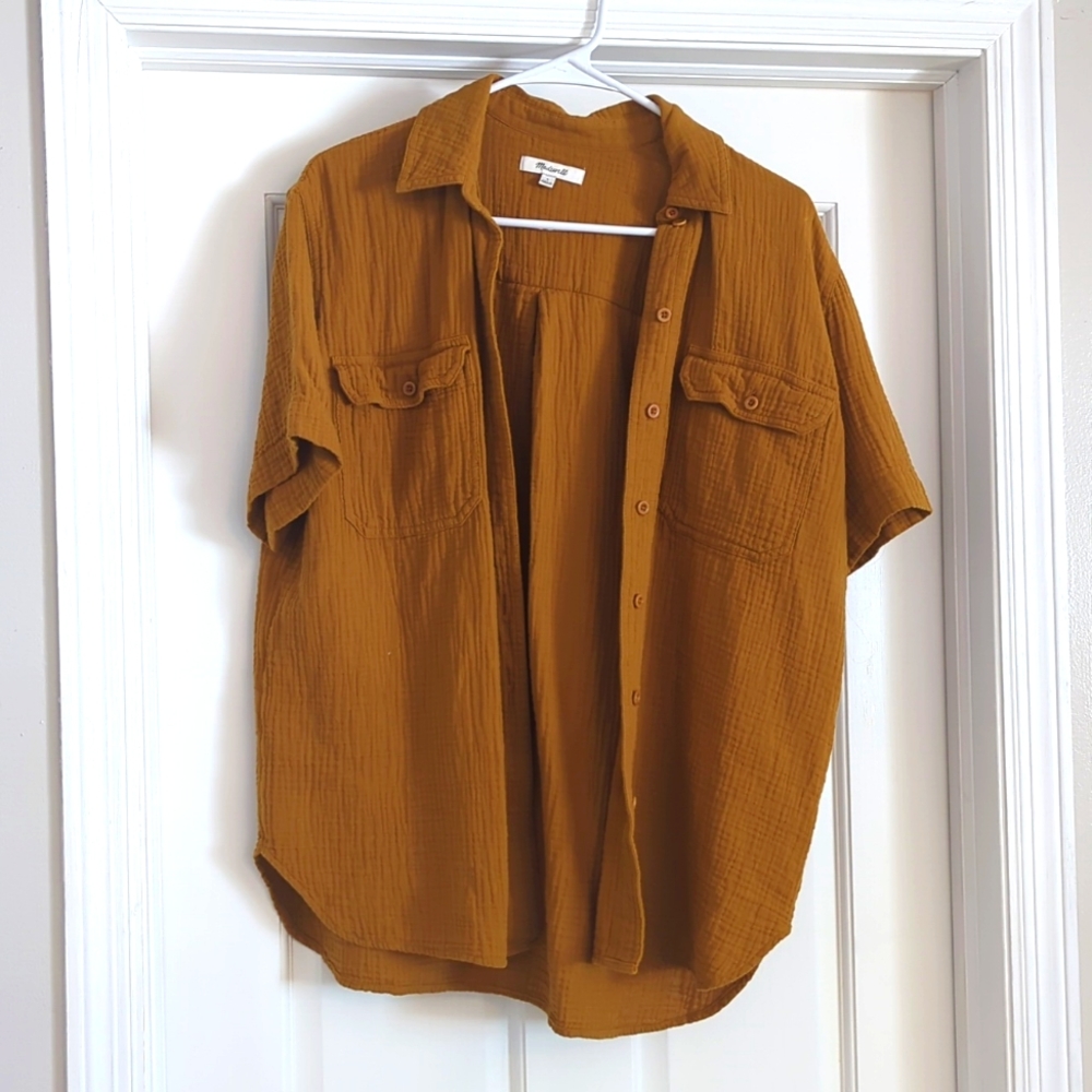 Madewell button down blouse, size small